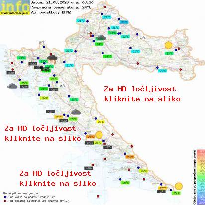 Trenutno vreme Hrvaška