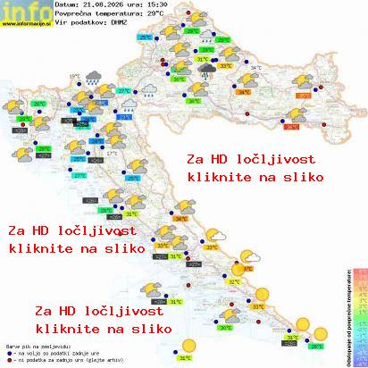 Trenutno vreme Hrvaška