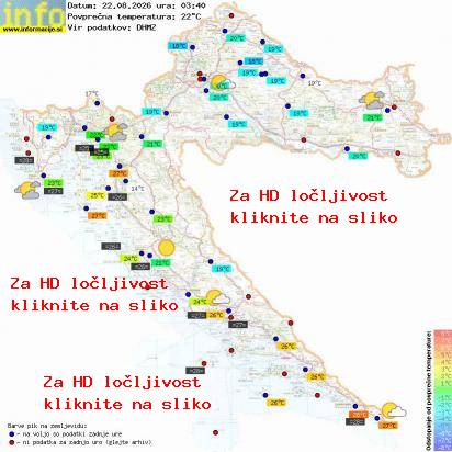 Trenutno vreme Hrvaška