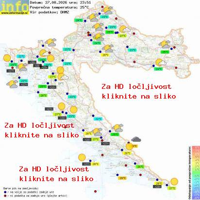 Trenutno vreme Hrvaška