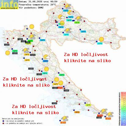 Trenutno vreme Hrvaška