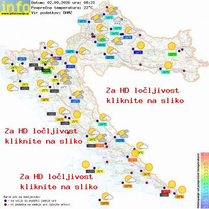 Trenutno vreme Hrvaška