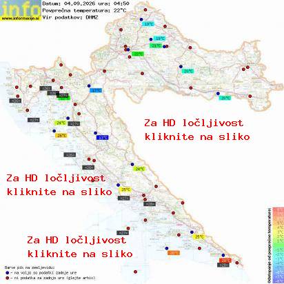 Trenutno vreme Hrvaška