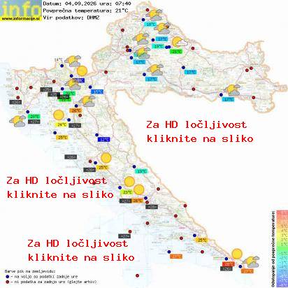 Trenutno vreme Hrvaška