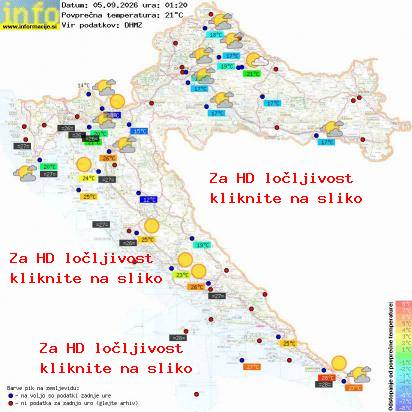 Trenutno vreme Hrvaška