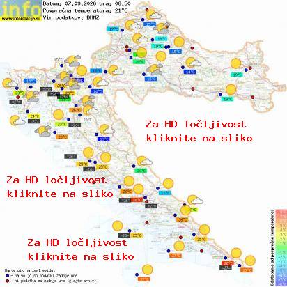 Trenutno vreme Hrvaška