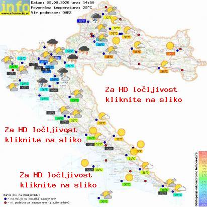 Trenutno vreme Hrvaška