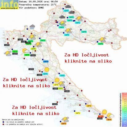Trenutno vreme Hrvaška