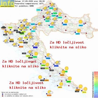 Trenutno vreme Hrvaška