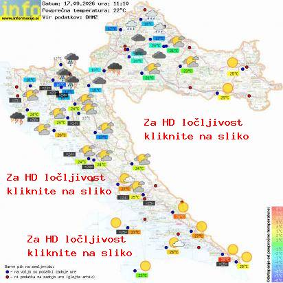 Trenutno vreme Hrvaška