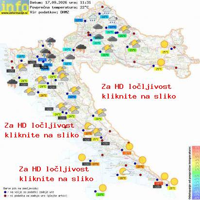 Trenutno vreme Hrvaška
