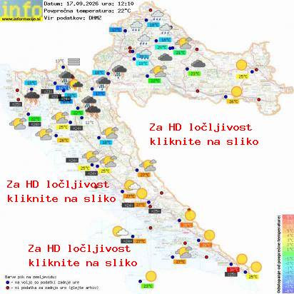 Trenutno vreme Hrvaška