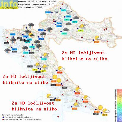 Trenutno vreme Hrvaška