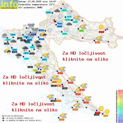 Trenutno vreme Hrvaška
