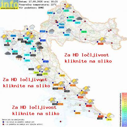 Trenutno vreme Hrvaška