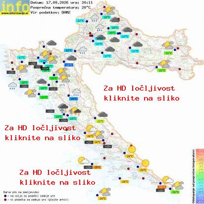 Trenutno vreme Hrvaška