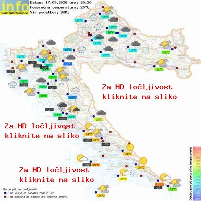 Trenutno vreme Hrvaška