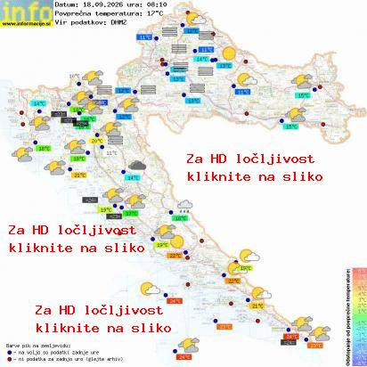 Trenutno vreme Hrvaška