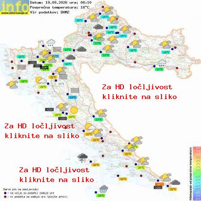 Trenutno vreme Hrvaška
