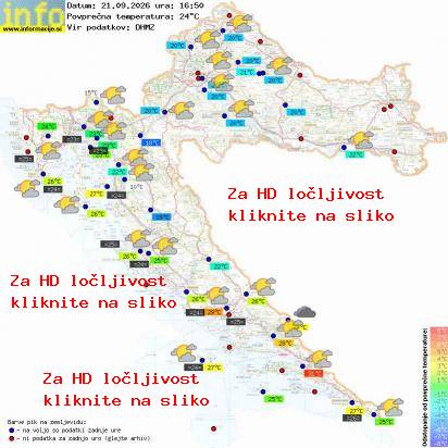 Trenutno vreme Hrvaška