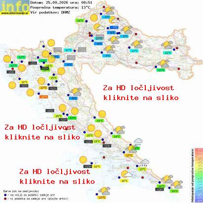 Trenutno vreme Hrvaška