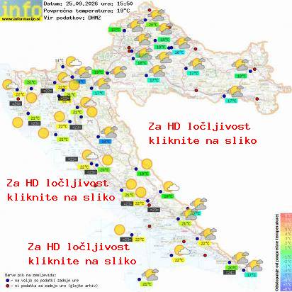 Trenutno vreme Hrvaška