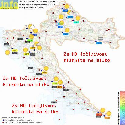 Trenutno vreme Hrvaška