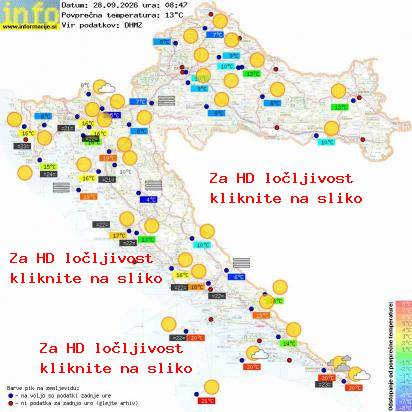 Trenutno vreme Hrvaška