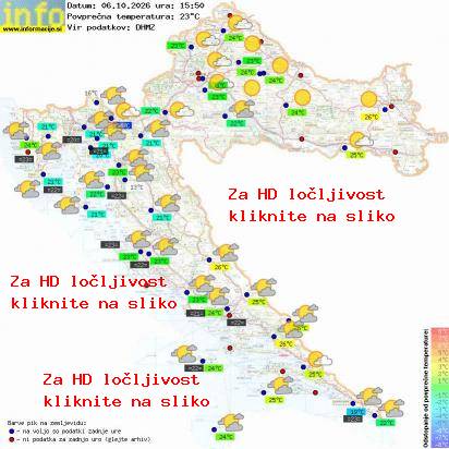 Trenutno vreme Hrvaška