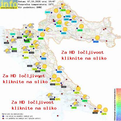 Trenutno vreme Hrvaška