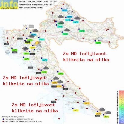 Trenutno vreme Hrvaška