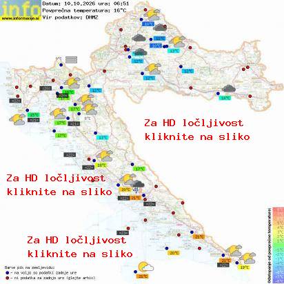 Trenutno vreme Hrvaška