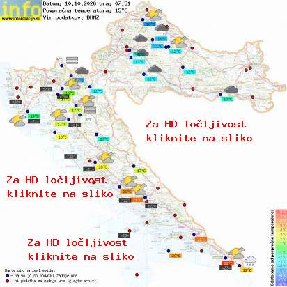 Trenutno vreme Hrvaška