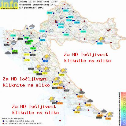 Trenutno vreme Hrvaška