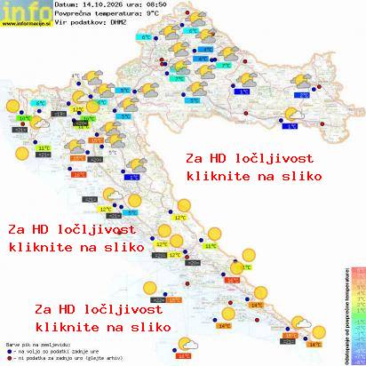 Trenutno vreme Hrvaška