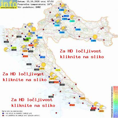 Trenutno vreme Hrvaška
