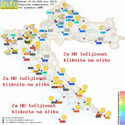 Trenutno vreme Hrvaška