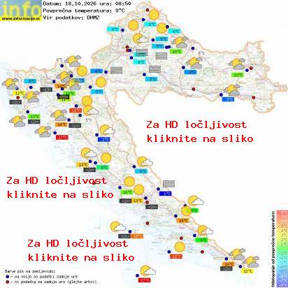 Trenutno vreme Hrvaška