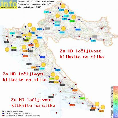 Trenutno vreme Hrvaška