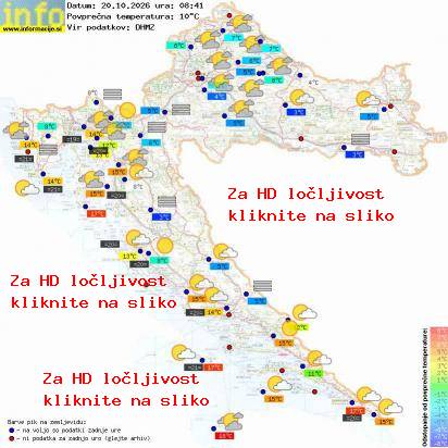 Trenutno vreme Hrvaška