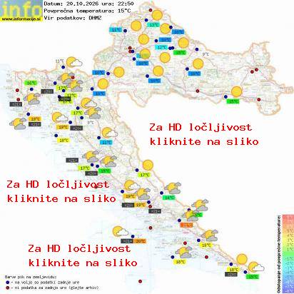 Trenutno vreme Hrvaška