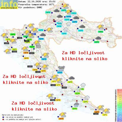 Trenutno vreme Hrvaška