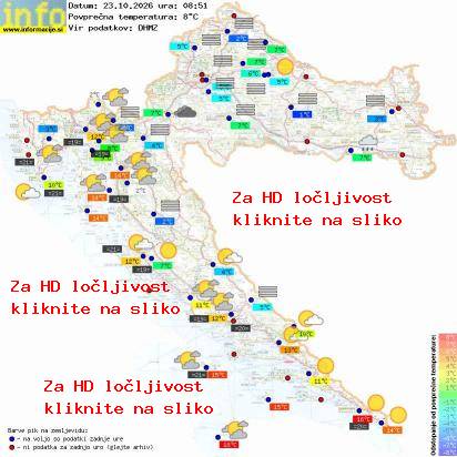 Trenutno vreme Hrvaška