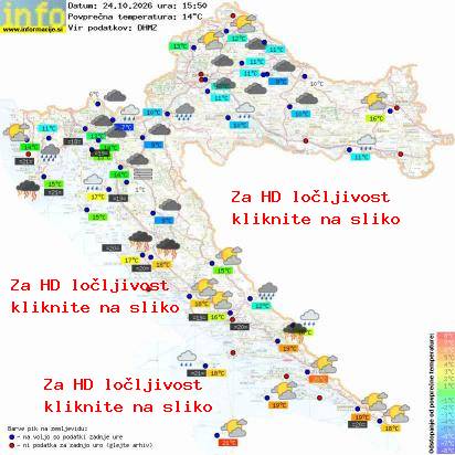 Trenutno vreme Hrvaška