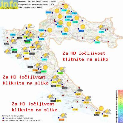 Trenutno vreme Hrvaška