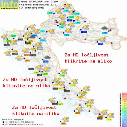 Trenutno vreme Hrvaška