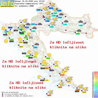 Trenutno vreme Hrvaška